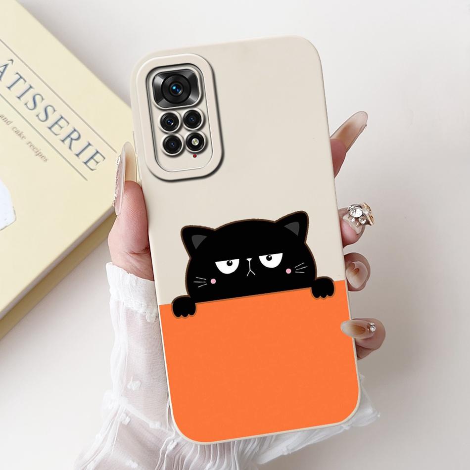 For Xiaomi Redmi Note 11 11s 4G Case Redmi Note 11 Pro 4G Global Cute Panda Rabbit Cartoon Soft Silicone Lens Protective Bumper