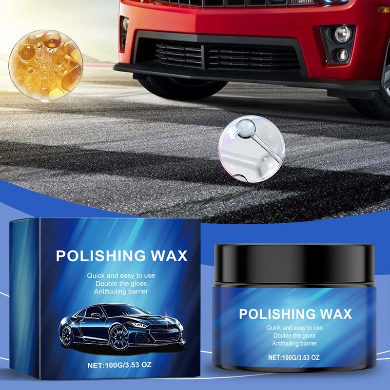 Car Polish Wax Car Paint Refine Wax 100g Automotive Scratch Removal With Sponge Repair Paste For Paint Care