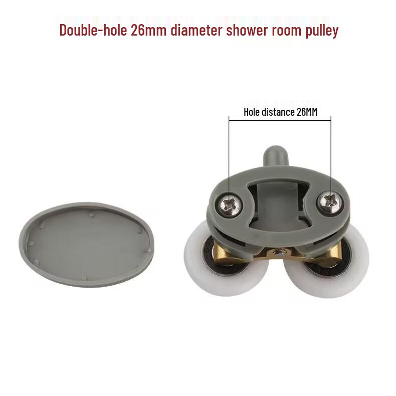 Badezimmer Duschraum Doppelrad Glas Schiebetür Rolle