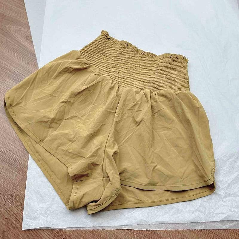 

American AE Ultra-Light Sweat pants Summer Breathable Quick-Drying Shorts Anti-exposure Running Leisure Shorts Women Turmeric M