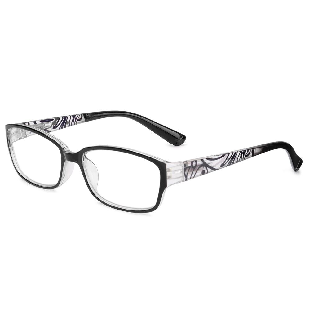 Women Fashion Flowers Pattern Anti-Blue Light Reading Glasses Urltra-Light Eye Protection Elegant Comfortable Eyeglasses