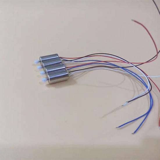 1pair 3.7V 50000RPM 1mm 816 8 x 16mm Coreless DC Motor Air-Ground Four Axis Aircraft Remote Control CW Red Blue CCW White Black
