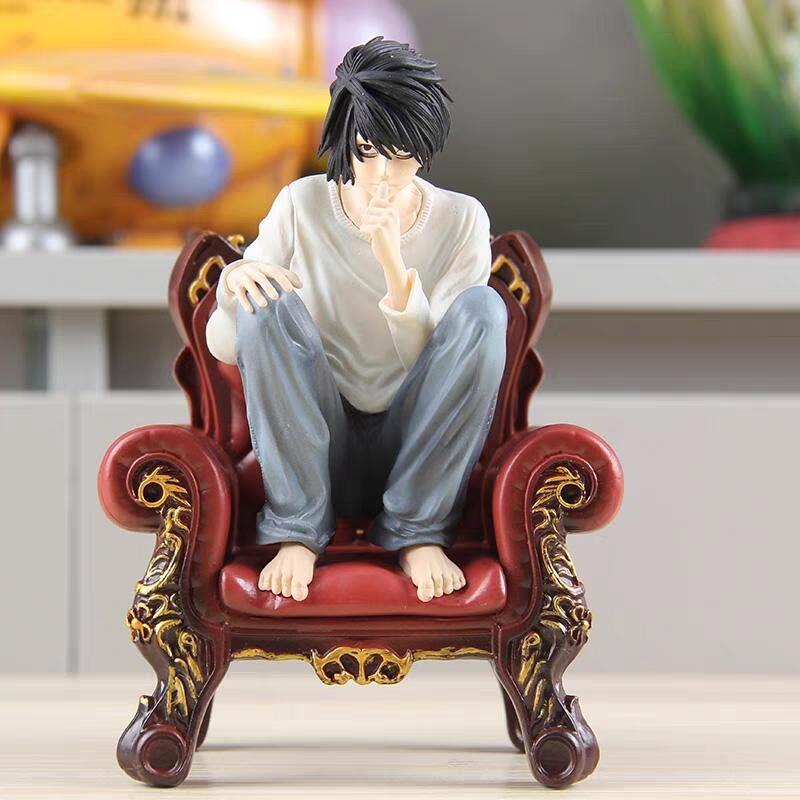 Chinese-made Death Note L Lawliet Statue Figure | Anime Desk Decor Gift