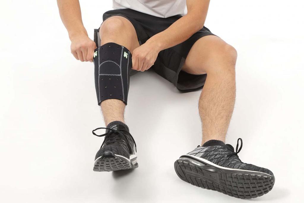 Healthpoint Running Marathon Knee Support Knee Supporter Knee Support 21TT Stretchable Compression Heat Retention Black X White Stitch 1020HOT