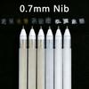 White/Gold/Silver Ink Marker Pen 0.7mm Nib Paint Marker Simple Highlighter Gel Pen  Sketching