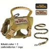 Tactical chest harness vest-style traction rope anti-escape adjustable outdoor cat leash for pets dog chain camouflage pattern