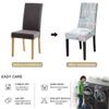 Stretchy Printing Chair Cover For Living Room Machine Washable Backrest Chair Seat Protective Covers Chair Slipcovers Restaurant Banquet Event