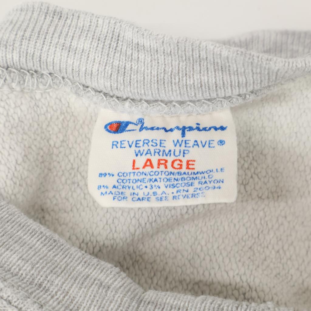 Champion 80's Tricot Tag Corneli Reverse Weave Sweatshirt tops L grayUsed