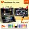 True Color Soft Tip Acrylic Marker Pens - Non-Bleeding, Stackable, Hand-Painted Graffiti & Watercolor Art Pens for Students