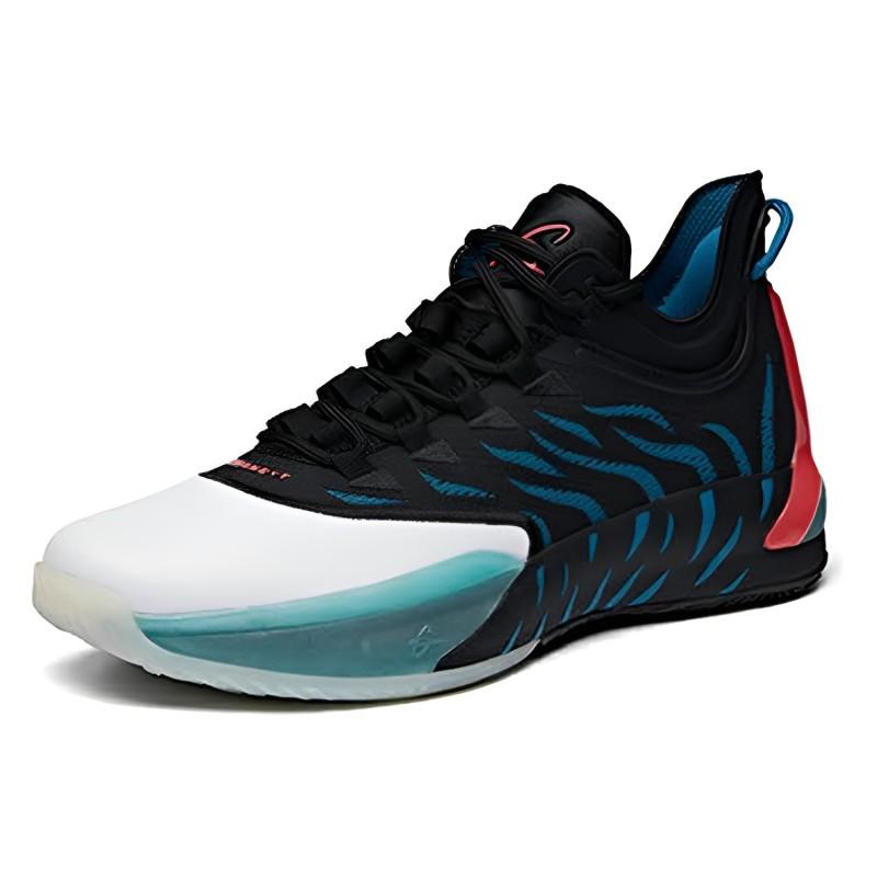 Anta GH1 Low Hayward Abrasion Resistant Breathable Low Top Basketball Shoes Men's Black Blue Sneakers