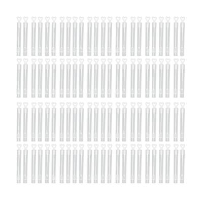 96 Stück Seifenblasenstäbe, weiß, transparent, langlebig, ABS, tragbar, weit verbreitet, Seifenblasenstäbe für Partys