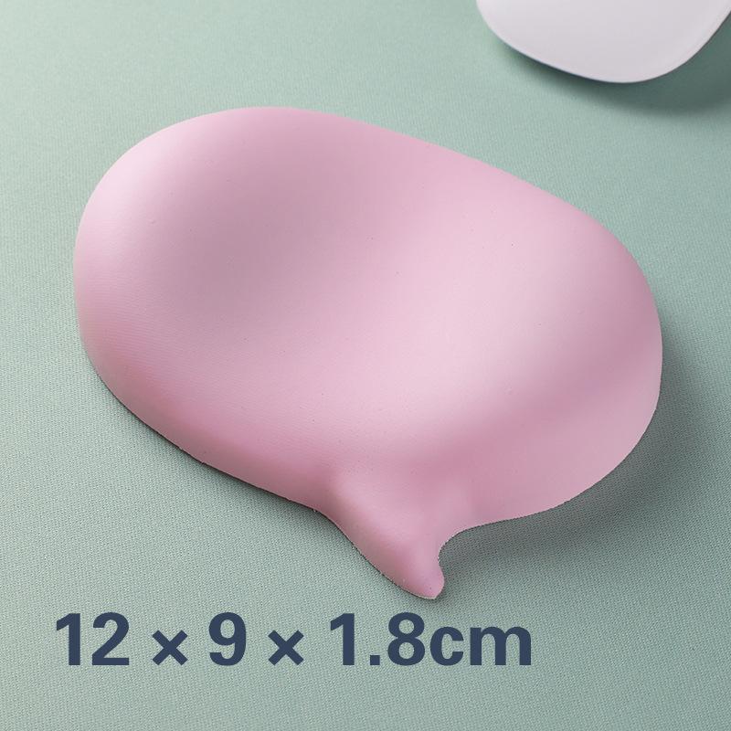 Chat Bubble Silicone Wrist Mouse Pad Keyboard Hand Rest Wrist Rest Palm Rest Wrist Pad Ergonomics Design Solid Color