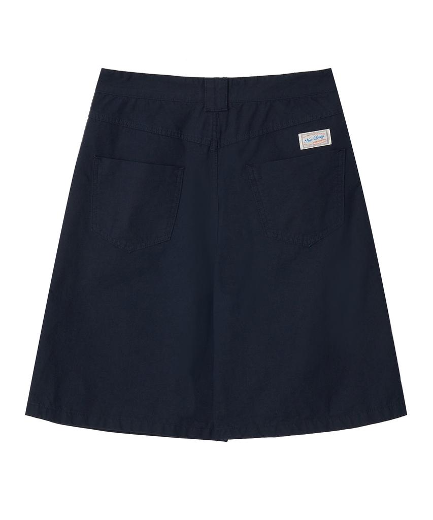 Nyuluki Vintage Cotton Cargo Shorts_Navy