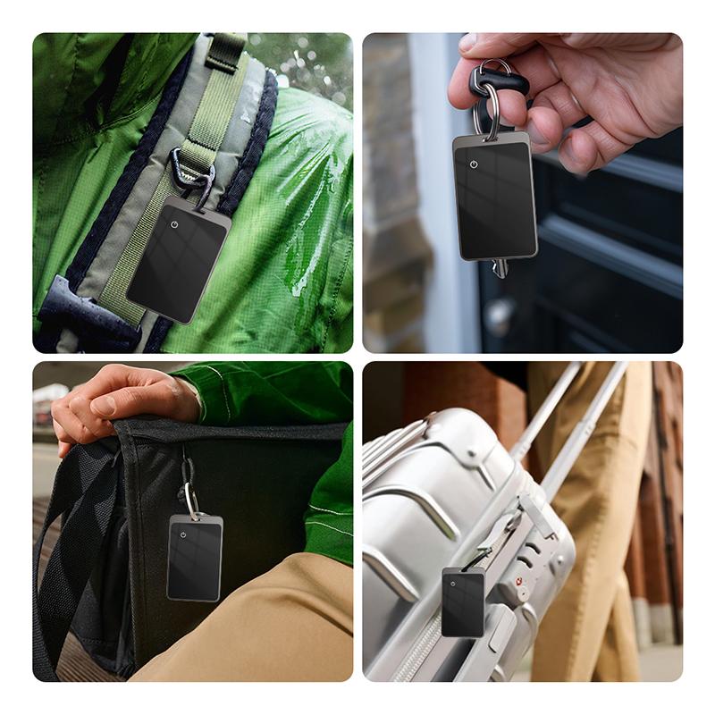Smart Anti-Lost Tag Portable GPS Tracker Card Finder Wallet Keys Pocket Locator for IOS and Android with Tempered Glass Mirror