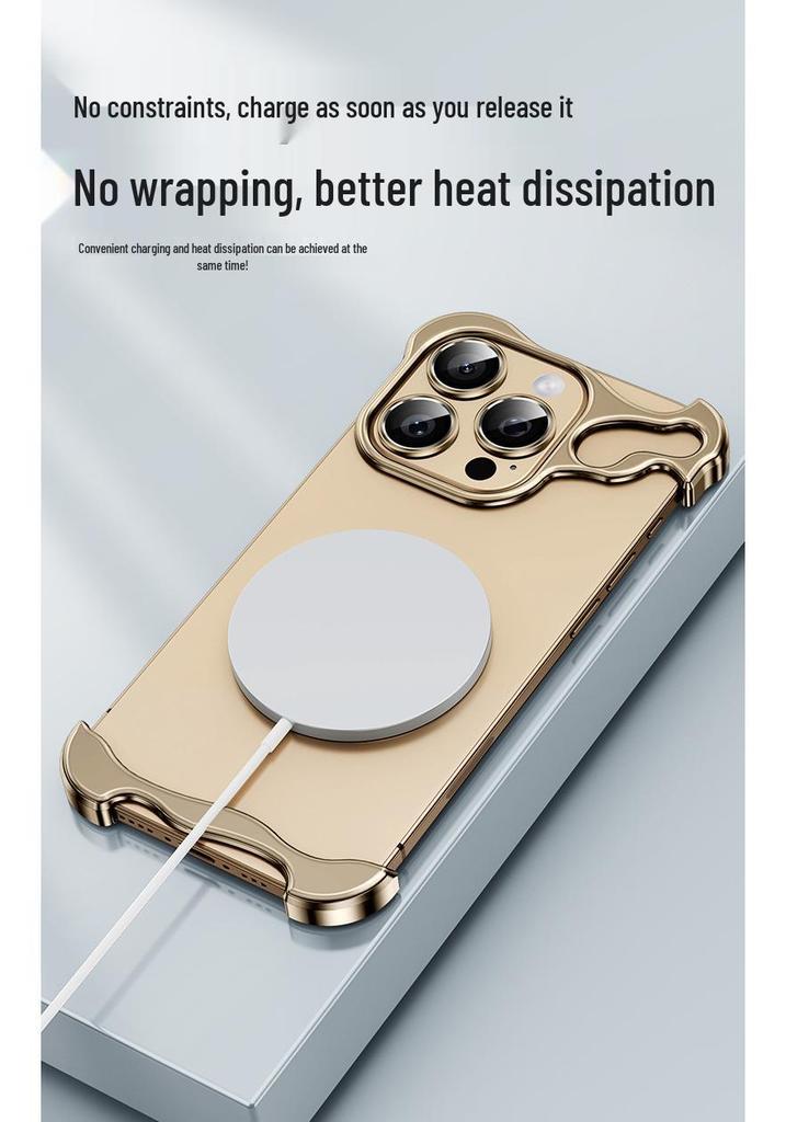 Kompatibel mit iPhone 17 Pro Max: Metall-Eckschutz in unregelmäßiger Form & randloser Linsenschutz für iPhone 14-13.