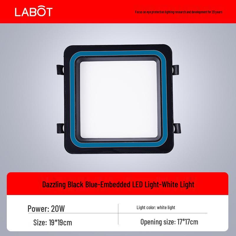 Large Recessed Square Downlight Panel with Honeycomb Design for Kitchen and Bathroom Ceilings (2020 Model)