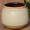 Handmade Medium-Sized Ceramic Pot with Feet – Succulent Planter in Breathable Colored Glaze Coarse Pottery.