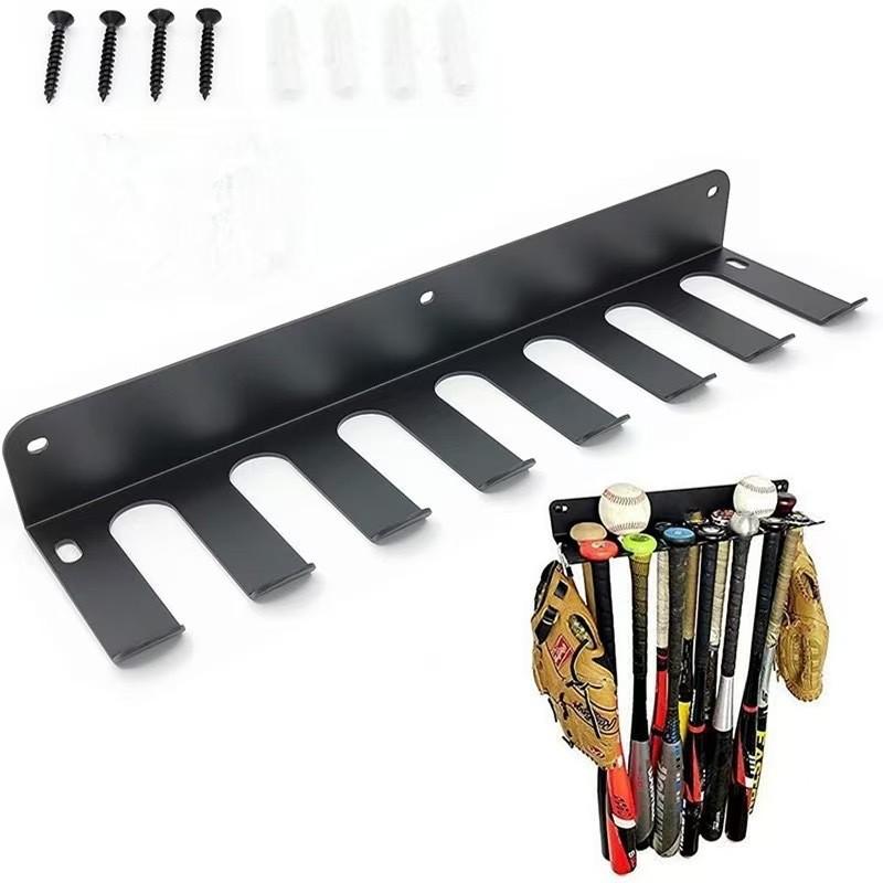 Steel Baseball Bat Rack For Indoor Fitness And Storage Organizer With Heavy Duty Design