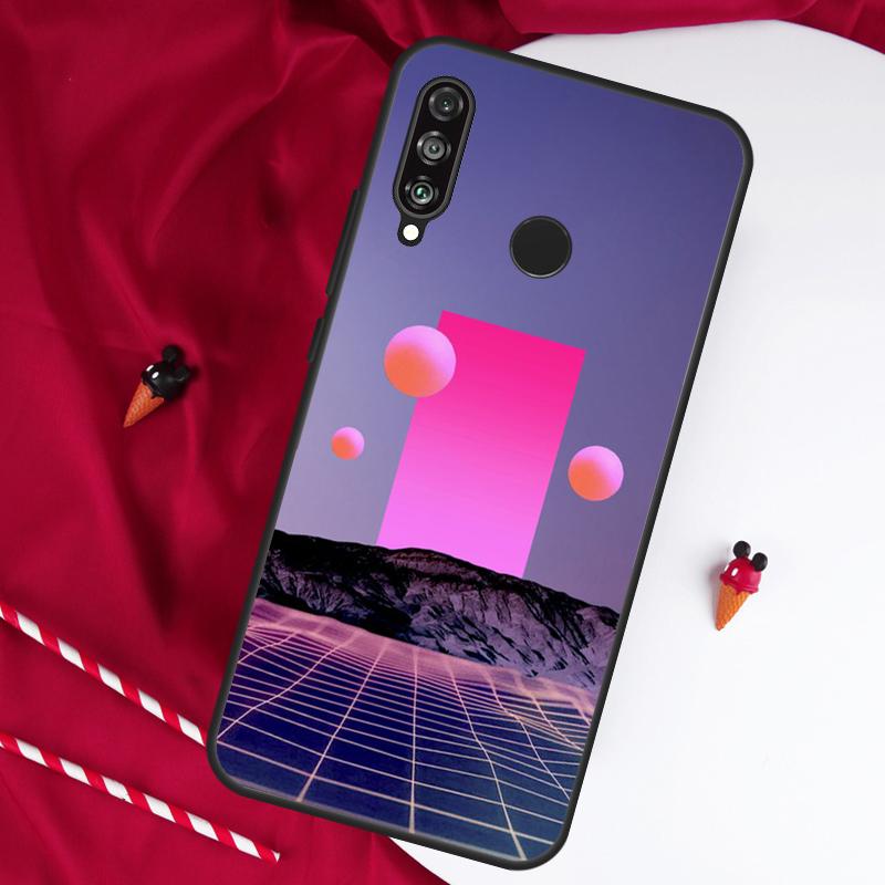 Vaporwave Aesthetic Trippy For Huawei Nova 5T 9 10 SE 7i 8i 11i 12i Y73 Y90 Y70 Y72 Y61 Y91 Y60 P20 P40 P30 Lite Case