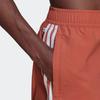 adidas Originals Adicolor Three Stripes Color Block Straight Leg Casual Shorts Men Shorts Orange HK7388