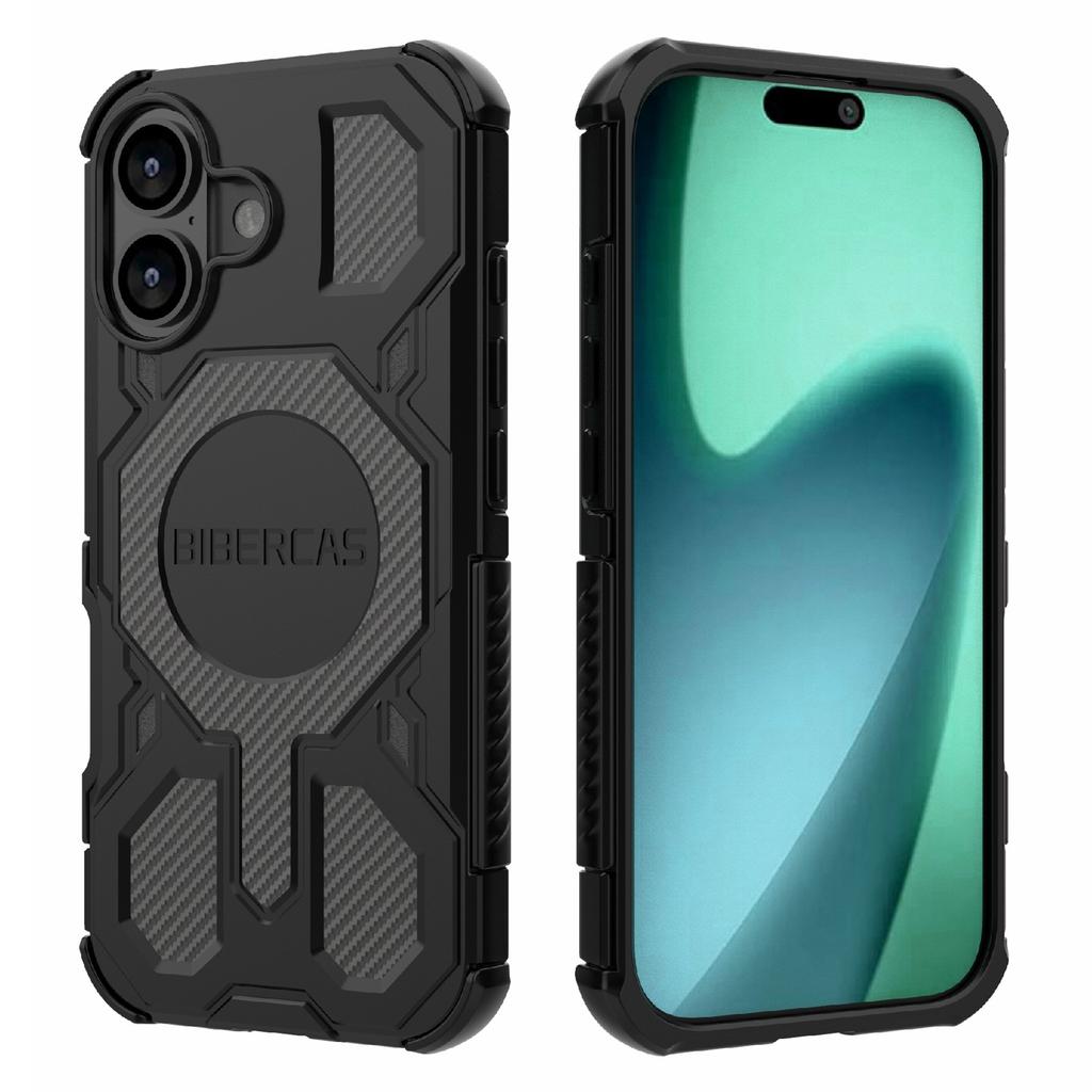 BIBERCAS J-16 Series For iPhone 17 Case Compatible with MagSafe Anti Drop TPU+PC Phone Cover