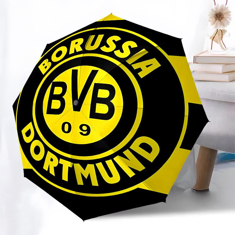 Borussia Dortmund, BVB Automatic Opening and Closing, 8 Rib Structure Portable Umbrella, Suitable for Men and Women In All Seasons  Perfect