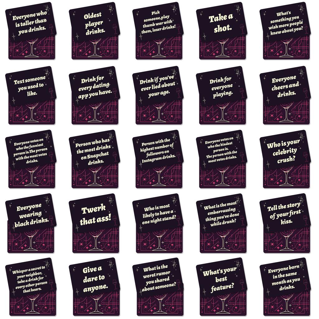 50Pcs/Set Adult Party Table Game Cards, Group Activities Icebreaker Card Deck