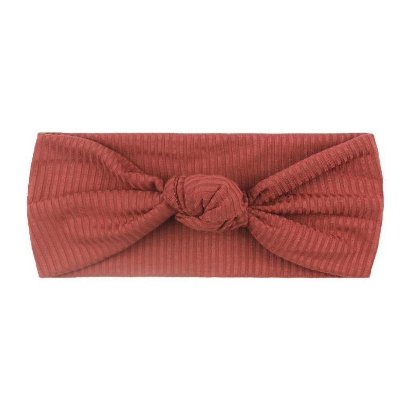 New baby headband headband, children's plain bow headscarf hair accessories, baby knotted headband.