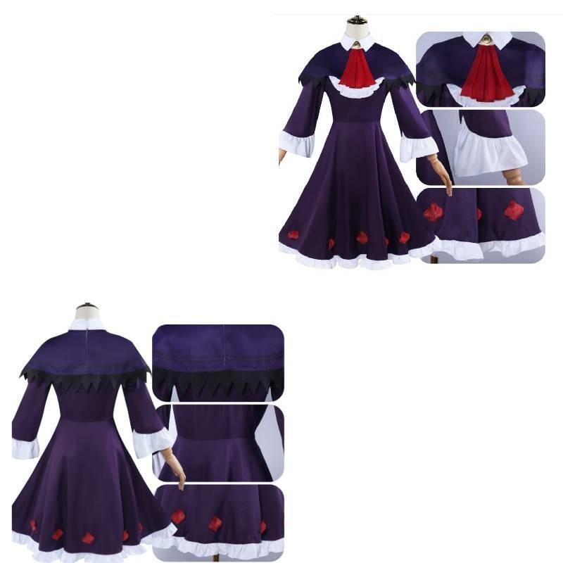 Magical Girl Madoka Magica Homura Akemi Cosplay Costume Dress Accessories Headband Socks)