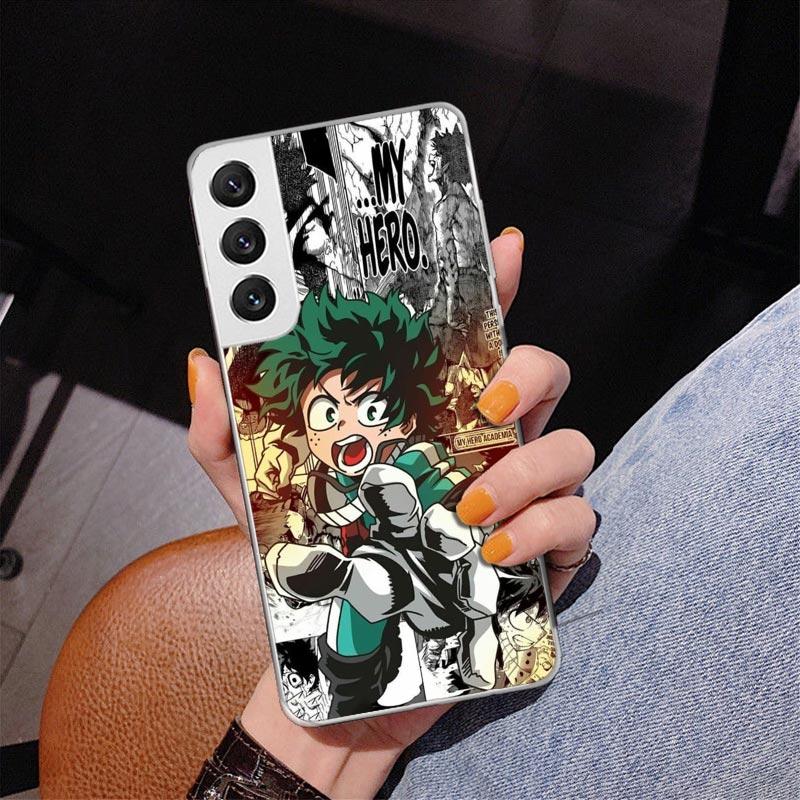 My Hero Deku Phone Case For Samsung Galaxy S24 S25 Edge S26 Ultra S23 S22 S21 Plus S20 FE + Personalized Print Cover Galaxy S24