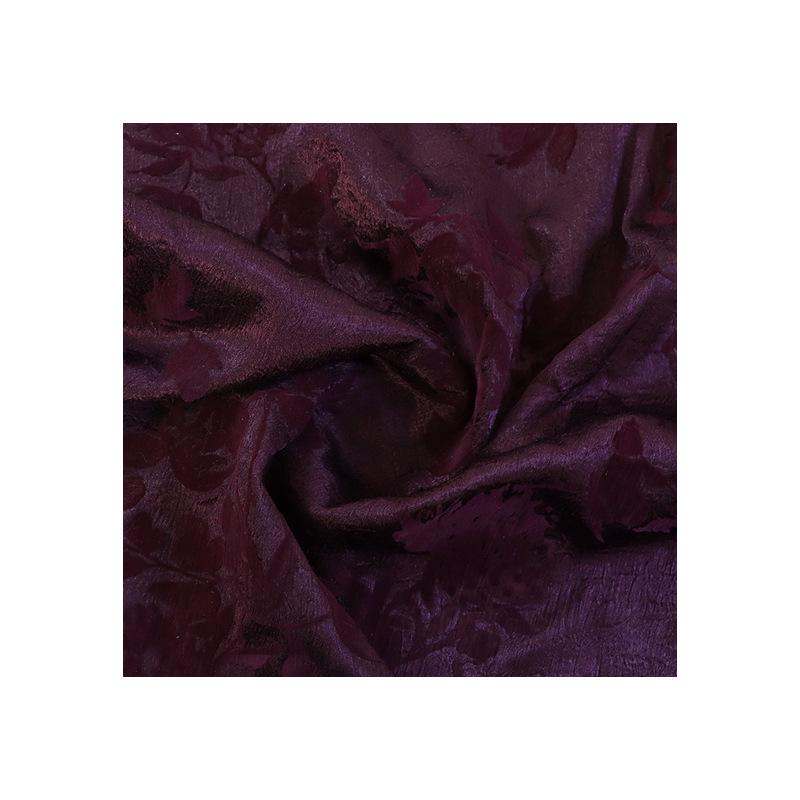 Dubai Plant Print Flocked Fabric Chinese Hanfu Outerwear