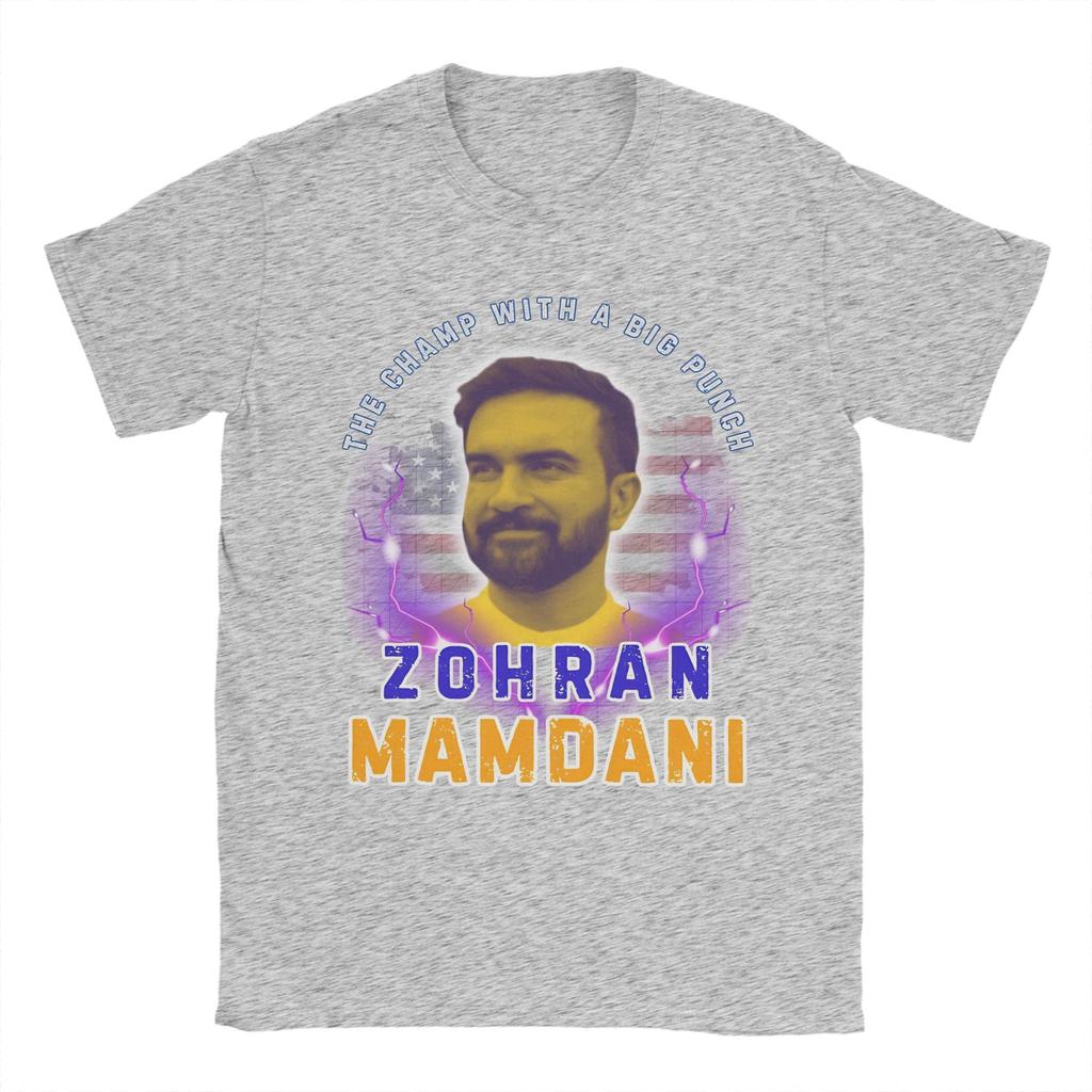 Graphic Printing Zohran Mamdani  T Shirt For Unisex  100% Cotton Tee Shirt Short Sleeve Tops