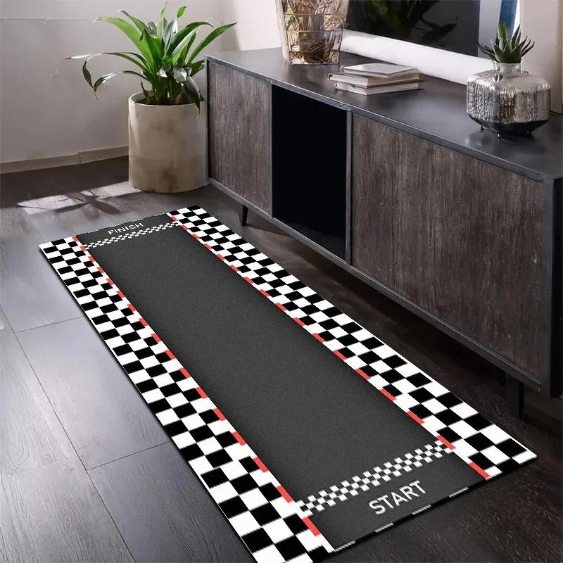 Track Design Carpet Durable Home Decor for Living Room Bedroom Kitchen Hallway Carpets for Living Room Living Room Decoration