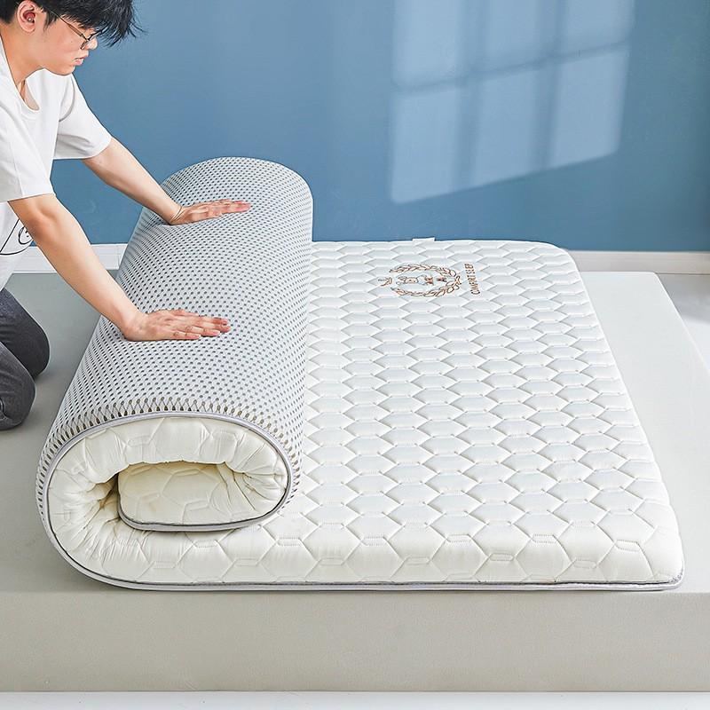 Natural Latex Mattress Pad Single Bed Dormitory Home Use Anti-Slip Tatami Sleep Mat 6cm 9cm Thickness