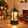 Christmas Party Lantern, Compact ABS Lighted Holiday Ornament for Mantel Tabletop Bookshelf and Shop Window Styling