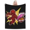 Forsaken Game Art Pixel Charakter Flanelldecken Junge Mädchen Warm Gemütlich Überwurfdecke Winter Außen Bettdecke Sofa Bettbezug