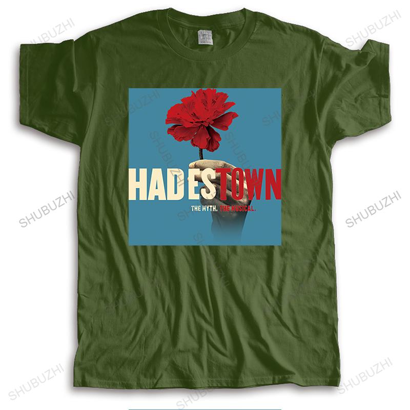 Unisex Luxury Vintage T Shirt Short Sleeve Hadestown The Broadway Musical Logo Cotton Fashion Tshirt For Him Plus Size Teeshirt