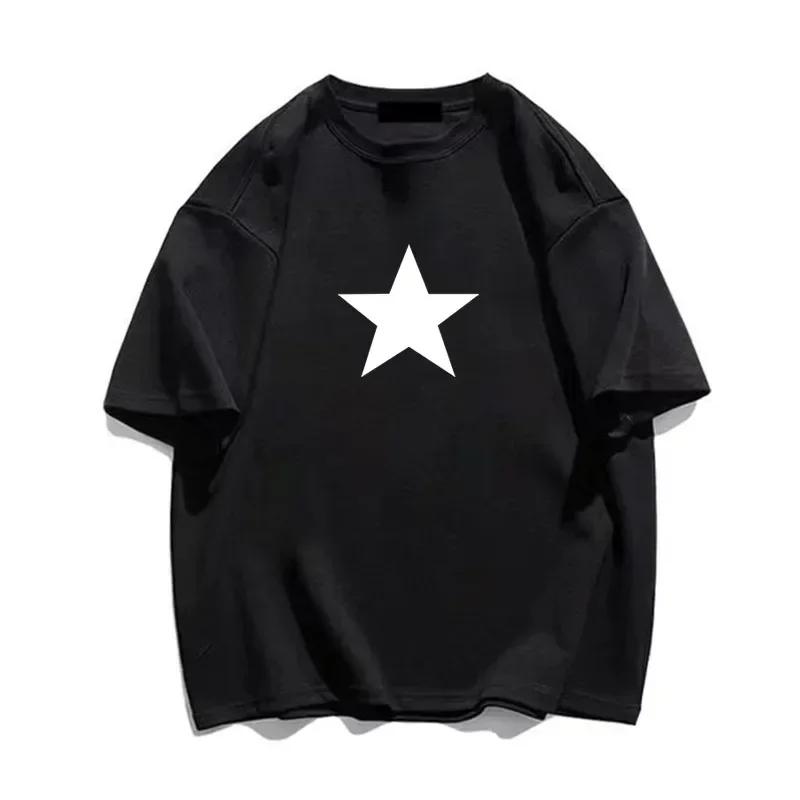 Korea Luxury Brand Cotton Printing Shirts 1977 Mens Womens Child Trend Streetwear Short Sleeve Fashion Crew Neck Shirt Boy Girl