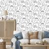 Wallpaper Dinosaurs plants nature for living room and bedroom 50x1000