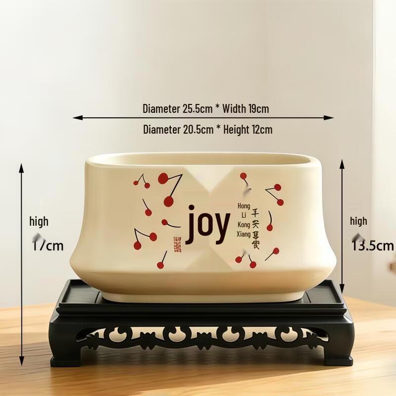 Ceramic Orchid Flower Pot with Tray