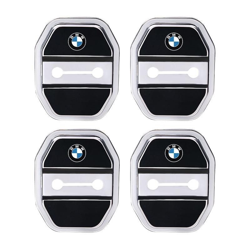 4PCS Silicone Car Interior Door Lock Cover Auto Door Latch Protective Sticker Accessories For BMW G80 G06 G07 G42 G14 G15 G16 F8