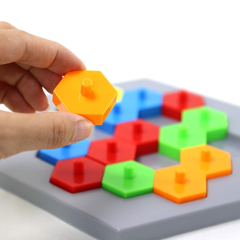 Kids Montessori Thinking Puzzles Toys Interactive Board Game Geometric Shape Color Logical Matching Educational Sensory Toys