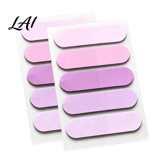 Clear Annotation Tabs 2 Pack Translucent Index Tabs Sturdy PET Rounded Corners Stickers Gradient Multi Color Memo Flags Self Adhesive for