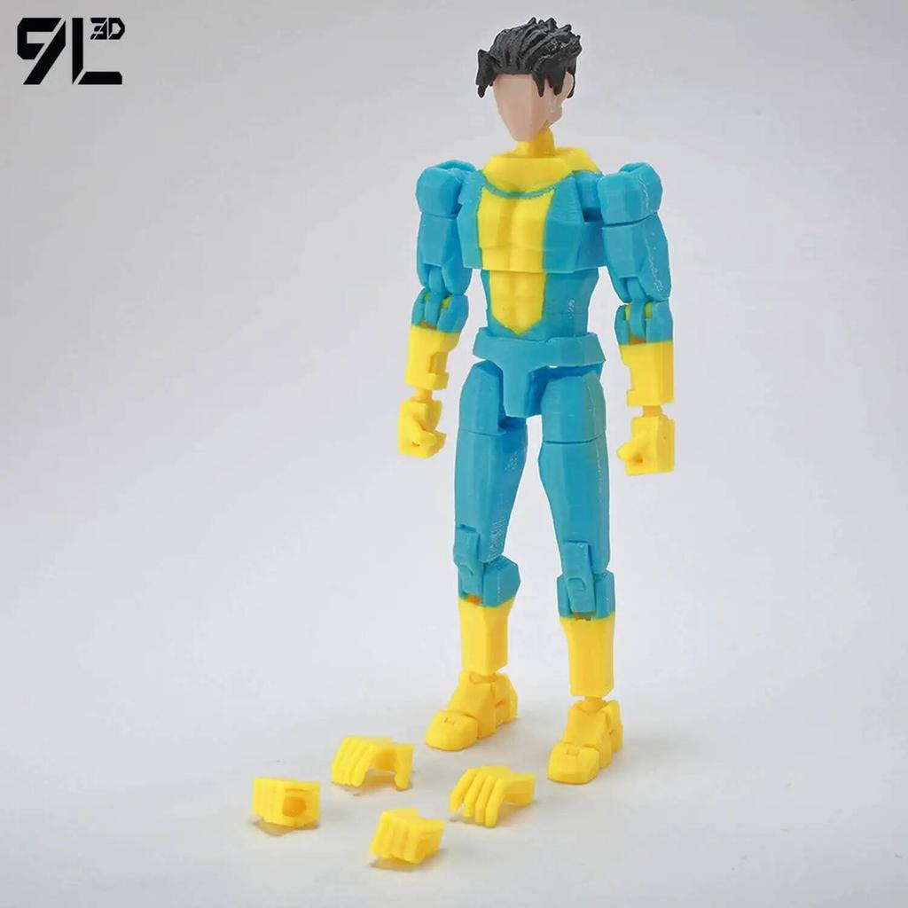 9L3D Unbeatable Mark Gay Mark Grayson Dummy13 Anime Action Poseable Collectible Model Multi-Jointed Figure Gifts For Kids Adults