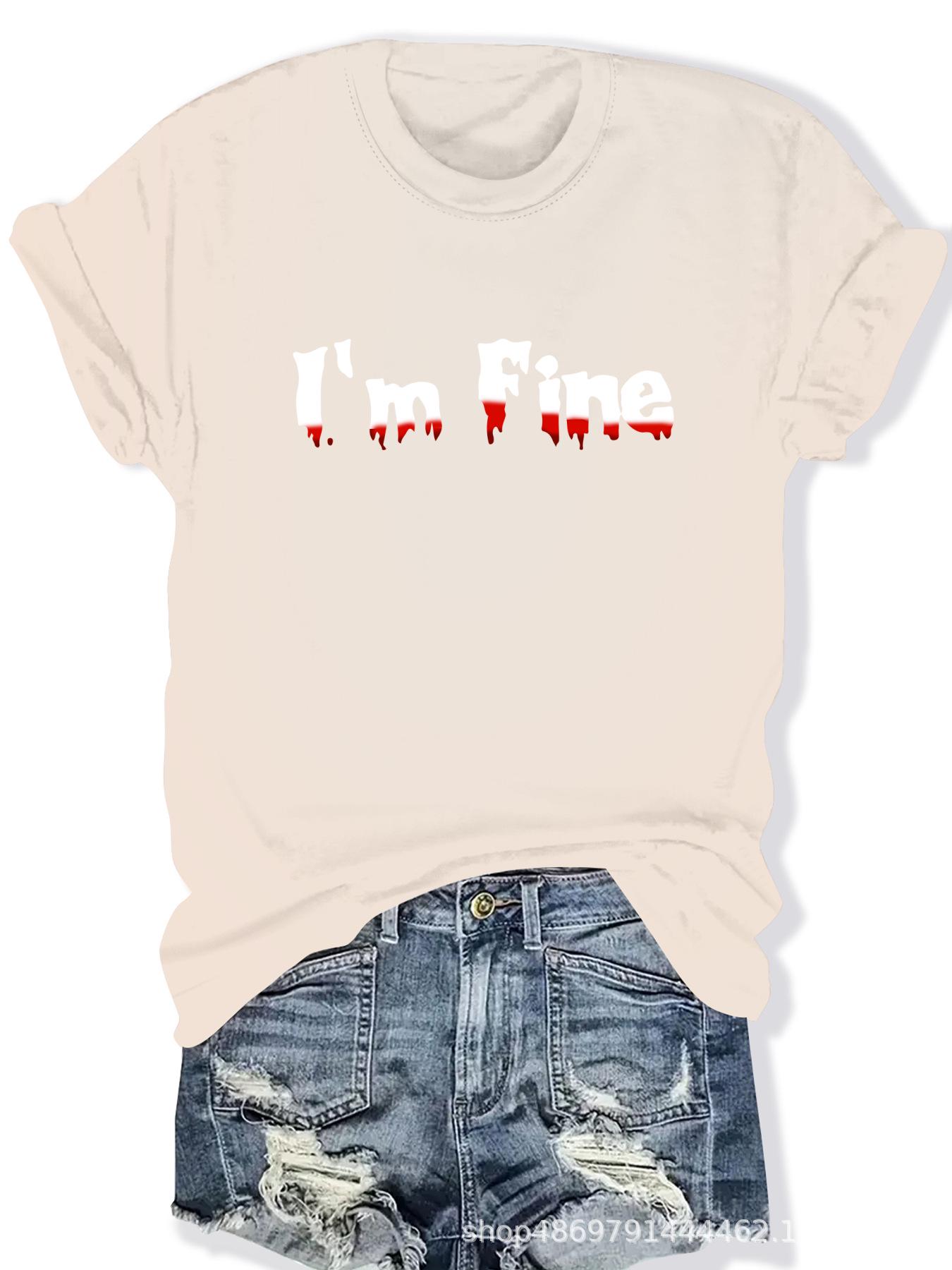 

Женская футболка с круглым вырезом в стиле кросс-бордерной моды Extra Large абрикосовый