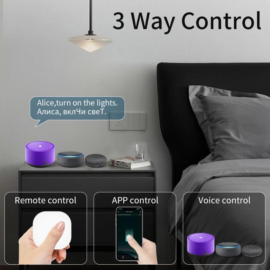 Wifi Smart Switch Module DIY Relay Breaker RF 2.4G ON OFF Button Cozylife App Remote Control Works with Alexa Google Home Alice