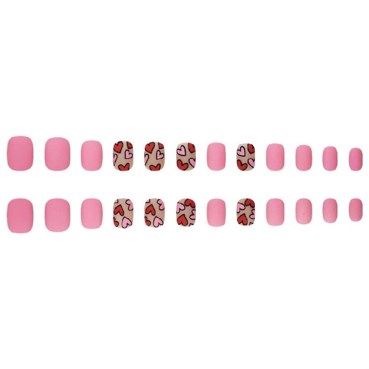 24Pcs Press On Nail Almond Glues On Nail French Fake Nail Designs False Nail Artificial Nail Gifts for Women Girls