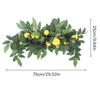 Artificial Lemon Berry Wreaths Rattan Wreaths Garlands Flower Swag Spring Fruit Wreath Natural Materials Wall Xmas Ornaments