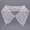 White Neckline Lace Collar Craft Sewing Fabric Venise Motif Applique Trims DIY Craft