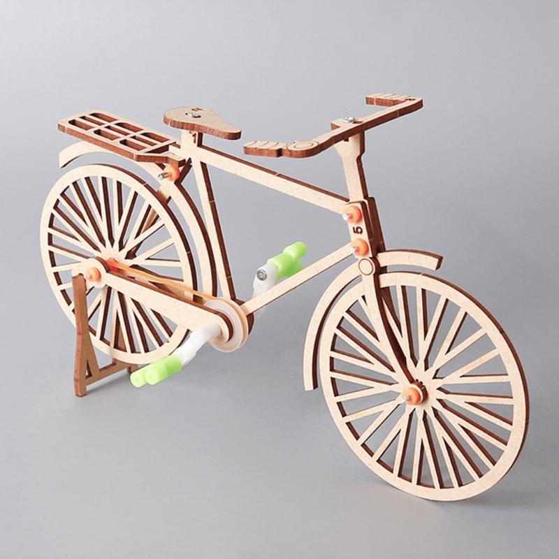 Wooden Cycle Model Construction Set For Children STEM Learning Toy Featuring Hands On Assembly And Interactive Play